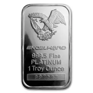 1oz Uncarded Engelhard Platinum Bar