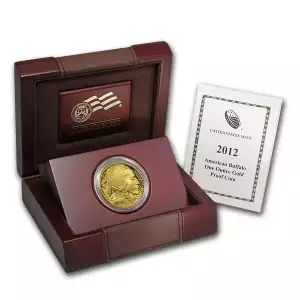 2012-W 1 oz Proof American Gold Buffalo Coin (Box + CoA) (2)