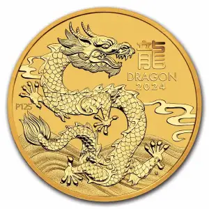 2024 1/4oz Australian Perth Mint Gold Lunar III: Year of the Dragon (2)