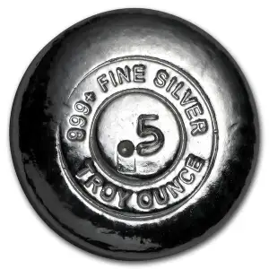 1/2 oz Hand Poured Silver Round YPS