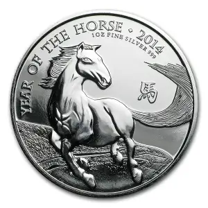 1990 The Year of the Horse Hong Kong 1oz [DUPLICATE for #548482] (2)
