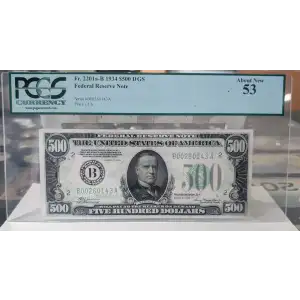 $500 1934  High Denomination Notes 2201-B
