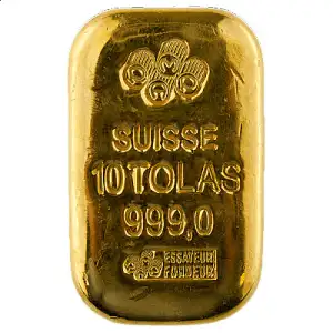 10 Tolas PAMP Cast Gold Bar