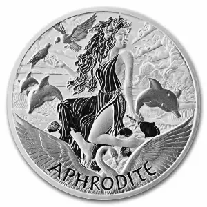 2022 Gods of Olympus Aphrodite 1 oz Silver Tuvalu Coin