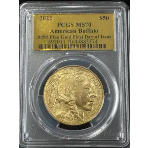 Gold Bullion-Gold Buffaloes--$50 Gold Buffalo 1 oz -Gold- 50 Dollar