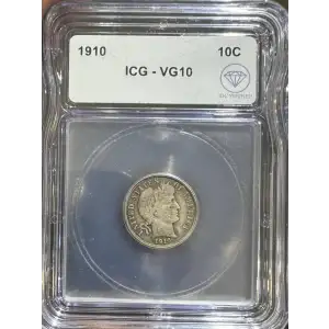 Dimes---Barber 1892-1916 -Silver- 1 Dime (3)