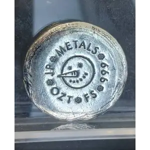 1oz JP Metals Silver Frosty Button (2)