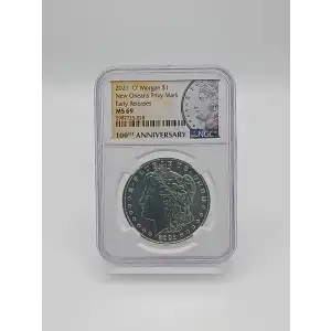 2021 'O' Morgan Dollar New Orleans Privy Mark NGC MS69 ER 100th Anniv. (3)