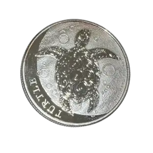 2016 Niue 1 oz Silver $2 Hawksbill Turtle (Minor toning)