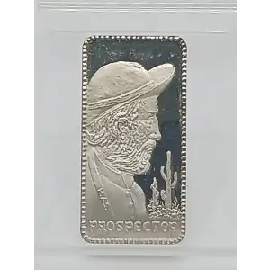 Vagabond Prospector 1 oz Silver Bar VINTAGE The Hamilton Mint (2)