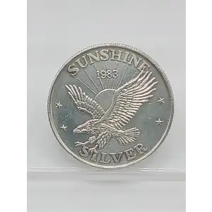 1983 Sunshine Mining 1 oz Silver Round VINTAGE (2)