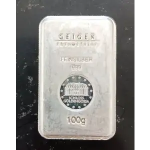 100 Gram Geiger Silver Bar (2)