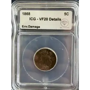 Nickel Five Cent Pieces-Shield 1866-1883