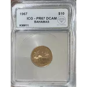 BAHAMAS Gold 10 DOLLARS