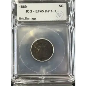 Nickel Five Cent Pieces-Shield 1866-1883