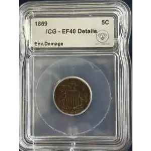 Nickel Five Cent Pieces-Shield 1866-1883