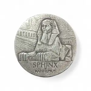 2019 5oz Republic of Chad 3000 Francs Silver Sphinx of Hatshepsut - Egyptian Relic Series