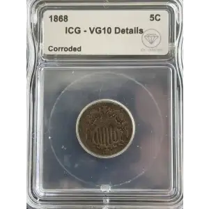 Nickel Five Cent Pieces-Shield 1866-1883