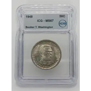 Classic Commemorative Silver--- Booker T. Washington Memorial 1946-1951-Silver- 0.5 Dollar (4)
