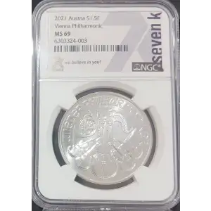 Austria 1 oz Silver Vienna Philharmonic