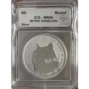 1 oz Dogecoin Silver Round - The Moon