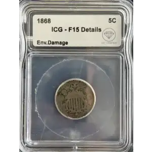 Nickel Five Cent Pieces-Shield 1866-1883 (2)