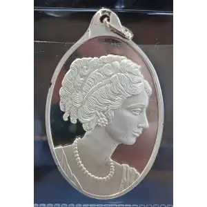 Pamp Suisse Half Ounce Silver Cameo Pendant for Necklace