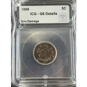 Nickel Five Cent Pieces-Shield 1866-1883 (2)