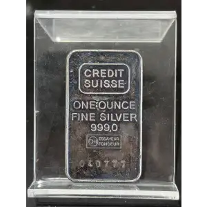 Credit Suisse 1 oz Vintage Silver Bar