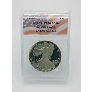1987-S American Silver Eagle ANACS PR70 DCAM