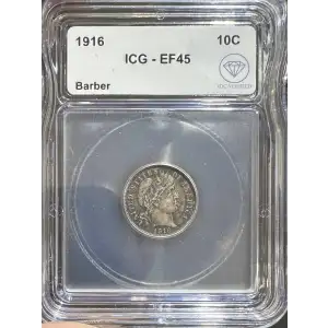 1916 Barber Dime ICG EF-45 IDC Verified