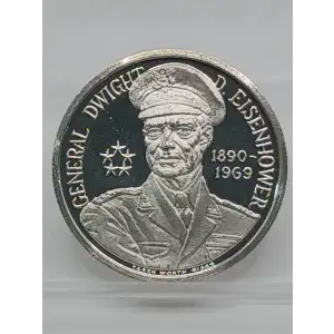 1969 Dwight D. Eisenhower General/President 1 oz Silver Round VINTAGE (2)