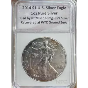 2014 American Silver Eagle Recovered from WTC Ground Zero Certified (2)