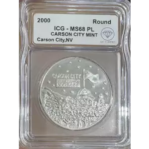 2000 Carson City Mint 1 oz Round