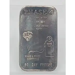 Phases of Inflation 1 oz Silver Bar VINTAGE Phase 4 The Justice Mint (2)