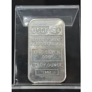 1982 USCE 1 oz Silver Vintage Bar