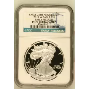 2011 W EARLY RELEASES EAGLE 25TH ANNIVERSARY ULTRA CAMEO (2)
