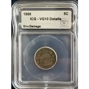Nickel Five Cent Pieces-Shield 1866-1883