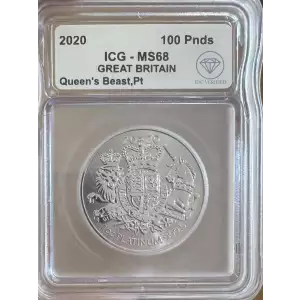 Great Britain Platinum Queen's Beast Royal Arms