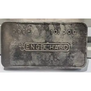 10 oz Silver Engelhard Bar Bull Hallmarked Elongated