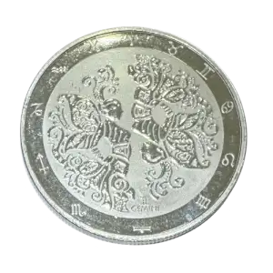 2023 Tokelau 1 oz Silver $5 Zodiac Series: Gemini (Secondary Market) (2)