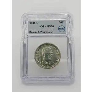 Classic Commemorative Silver--- Booker T. Washington Memorial 1946-1951-Silver- 0.5 Dollar (9)
