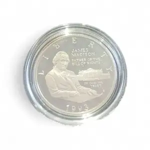 1993- James Madison Commemorative Silver Half Dollar