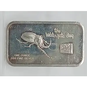 The Watergate Bug 1 oz Silver Bar Colonial Mint VINTAGE (3)