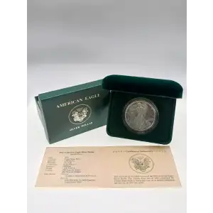 1992 1 oz American Silver Eagle - Proof Box and COA (3)