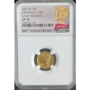 2016 24K GOLD 1/10oz EARLY RELEASES (2)