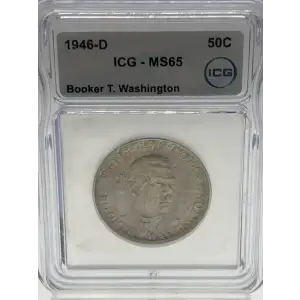 Classic Commemorative Silver--- Booker T. Washington Memorial 1946-1951-Silver- 0.5 Dollar (2)