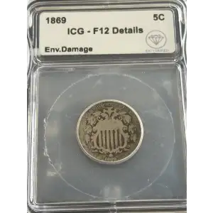 Nickel Five Cent Pieces-Shield 1866-1883