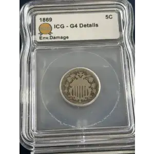 Nickel Five Cent Pieces-Shield 1866-1883