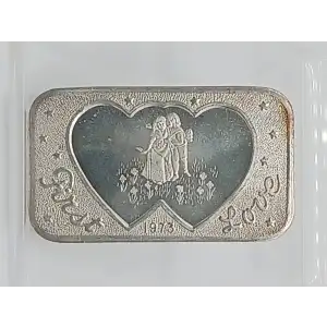 1973 First Love 1 oz Silver Bar Mother-Lock Mint VINTAGE (2)